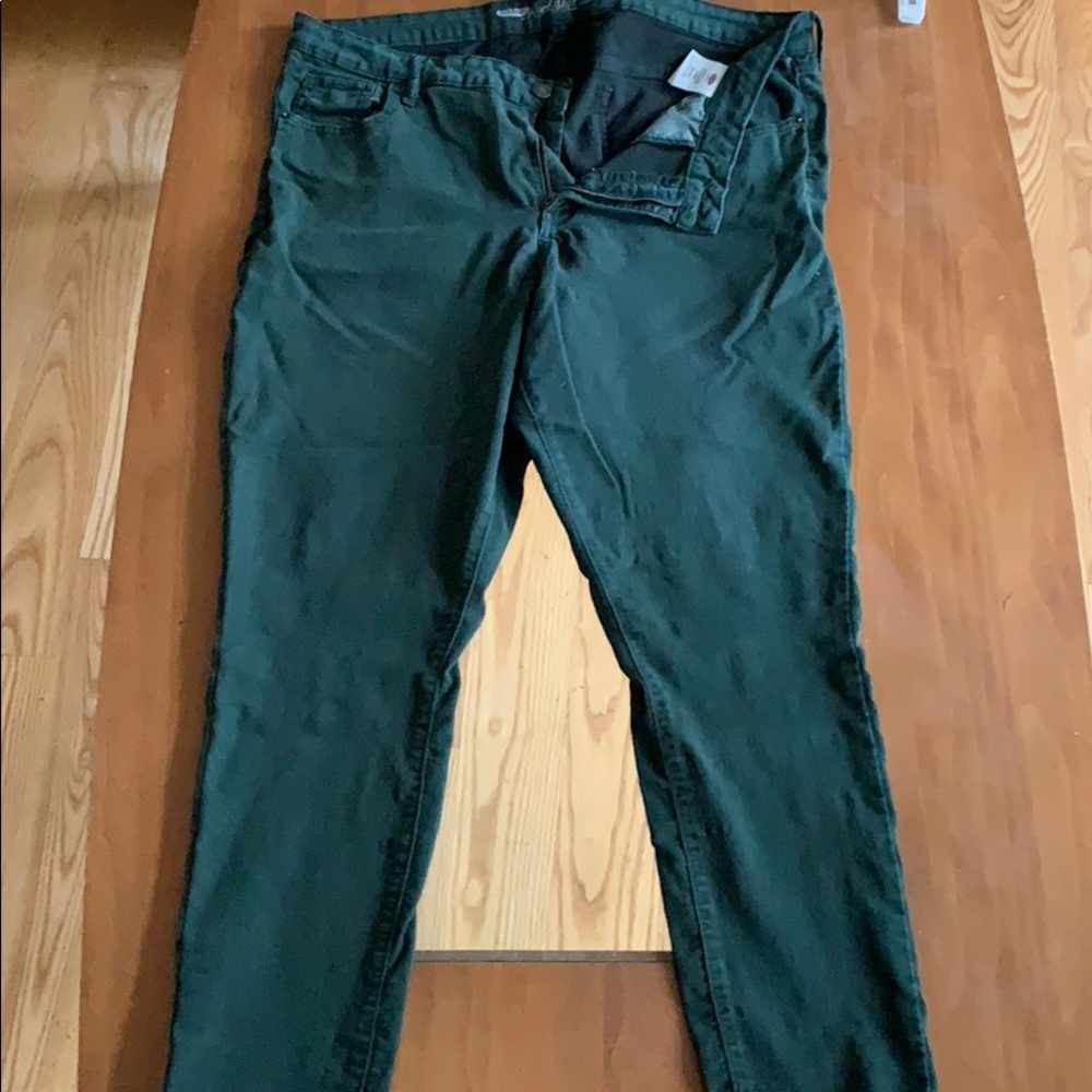 Old navy green rockstar jeans